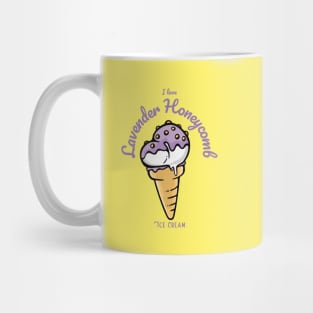 I Love Lavender Honeycomb Ice Cream Mug